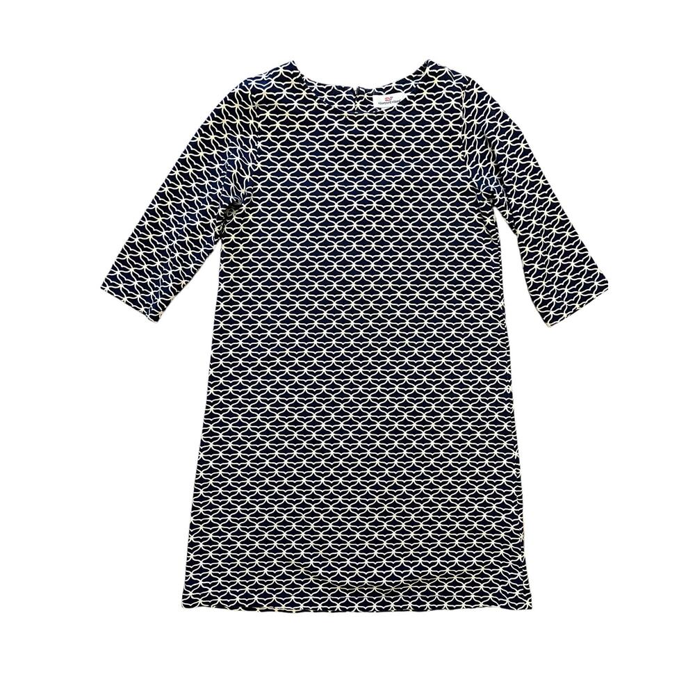 Vineyard Vines Girls Whale Tail Knit 3/4-Sleeve Dress - SZ M (10-12)
